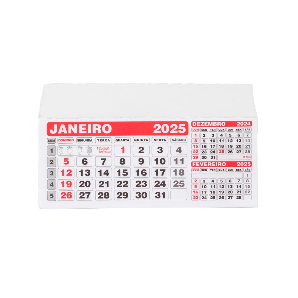 FOLHINHA CALENDÁRIO 2026