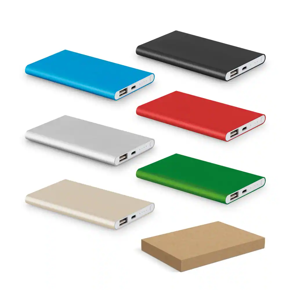 COULOMB 4'0. Bateria portátil slim em alumínio com capacidade de 4'000 mAh
