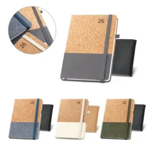 QUENTAL A5. Agenda em cortiça e linho