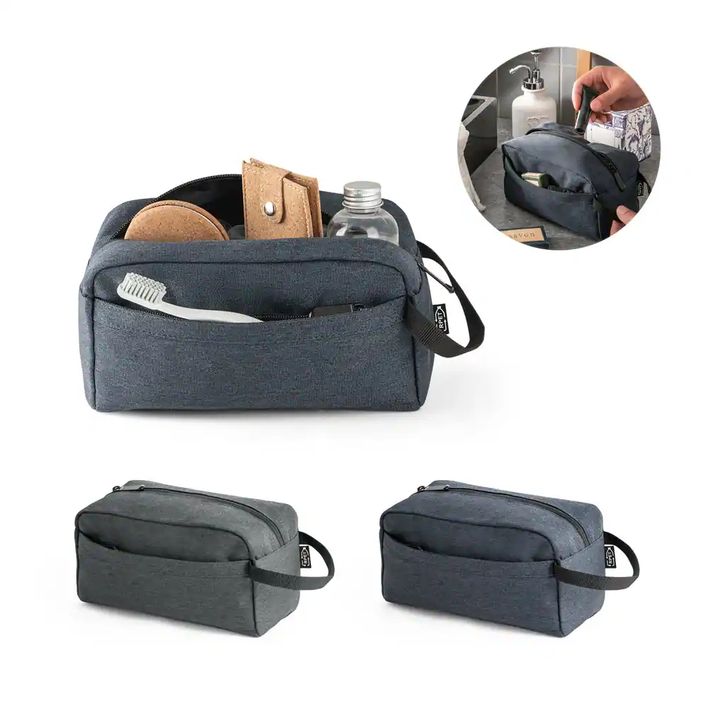 REPURPOSE BAG. Bolsa de cosméticos em 600D poliéster reciclado