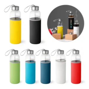 RAISE. Squeeze em vidro e tampa em aço inox com alça 520 mL