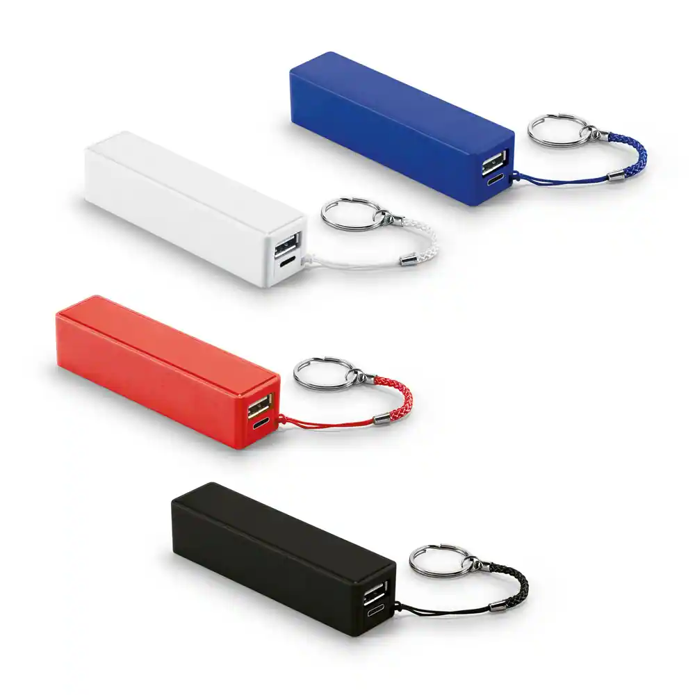 BIT 1. Bateria portátil em ABS com capacidade de 1 200 mAh
